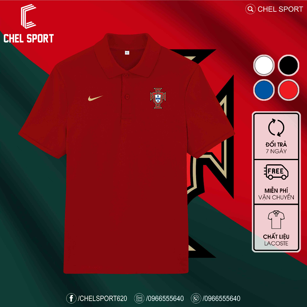 Áo polo Bồ Đào Nha 2023