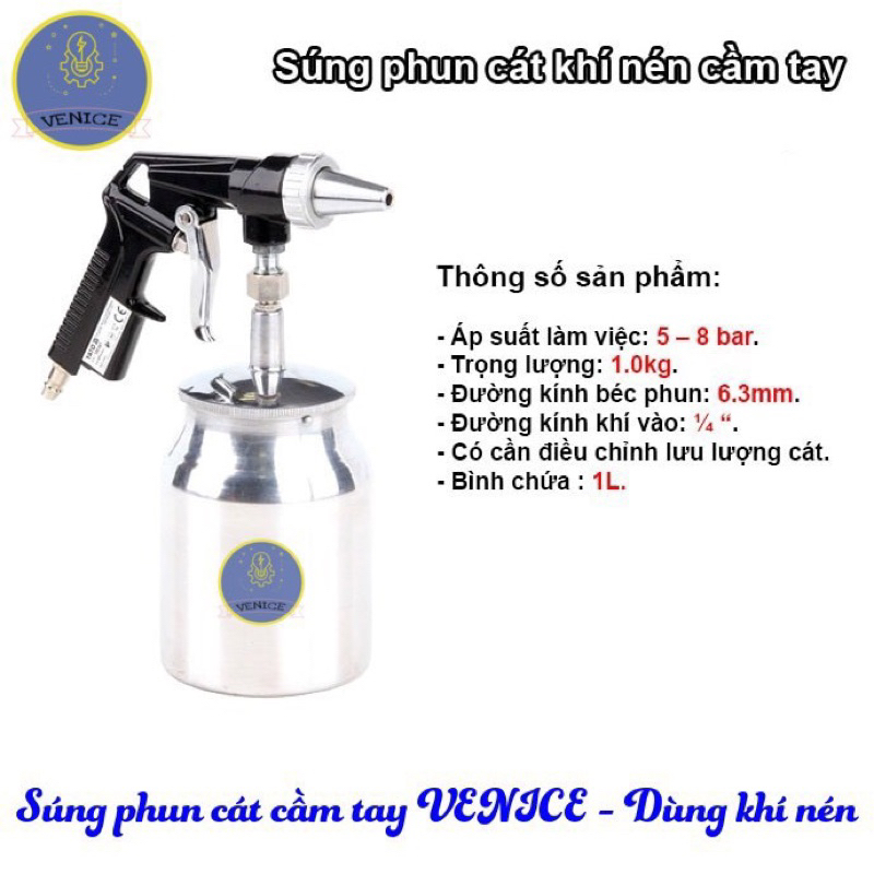 phun cát Bình PS-1 (Đài Loan chính hãng) Dùng hơi khí Nén