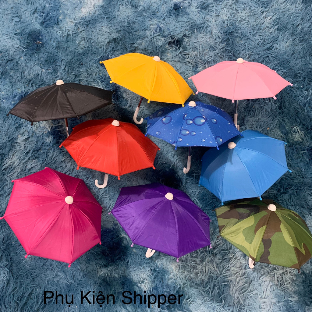 Ô Dù Mini Che Điện Thoại Đầu Xe Máy Đã Bao Gồm 2 Dây Thít