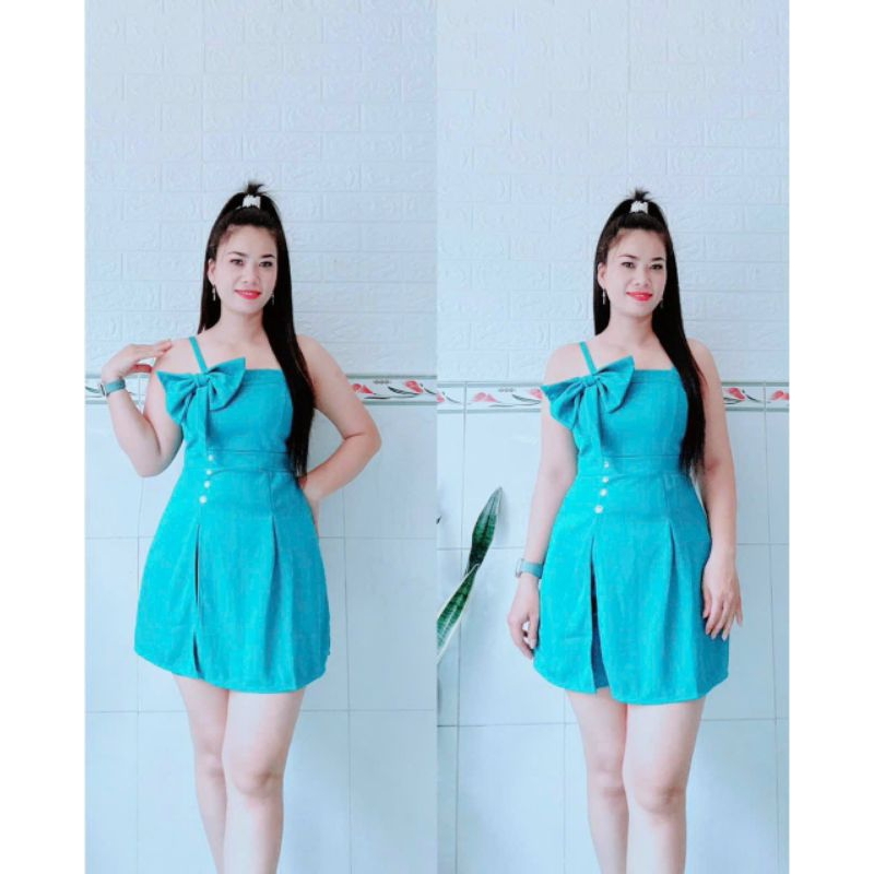 SÉT BỘ ĐÙI KIỂU ÁO DÂY PHỐI NƠ