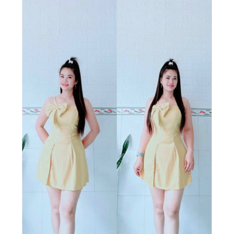 SÉT BỘ ĐÙI KIỂU ÁO DÂY PHỐI NƠ