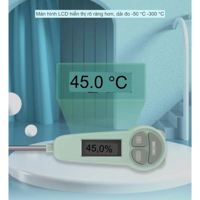 Nhiệt kế điện tử MISUTA 1 MÓN đo nước, pha sữa, thức ăn cao cấp đa năng