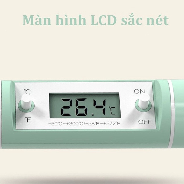 Nhiệt kế điện tử MISUTA 1 MÓN đo nước, pha sữa, thức ăn cao cấp đa năng