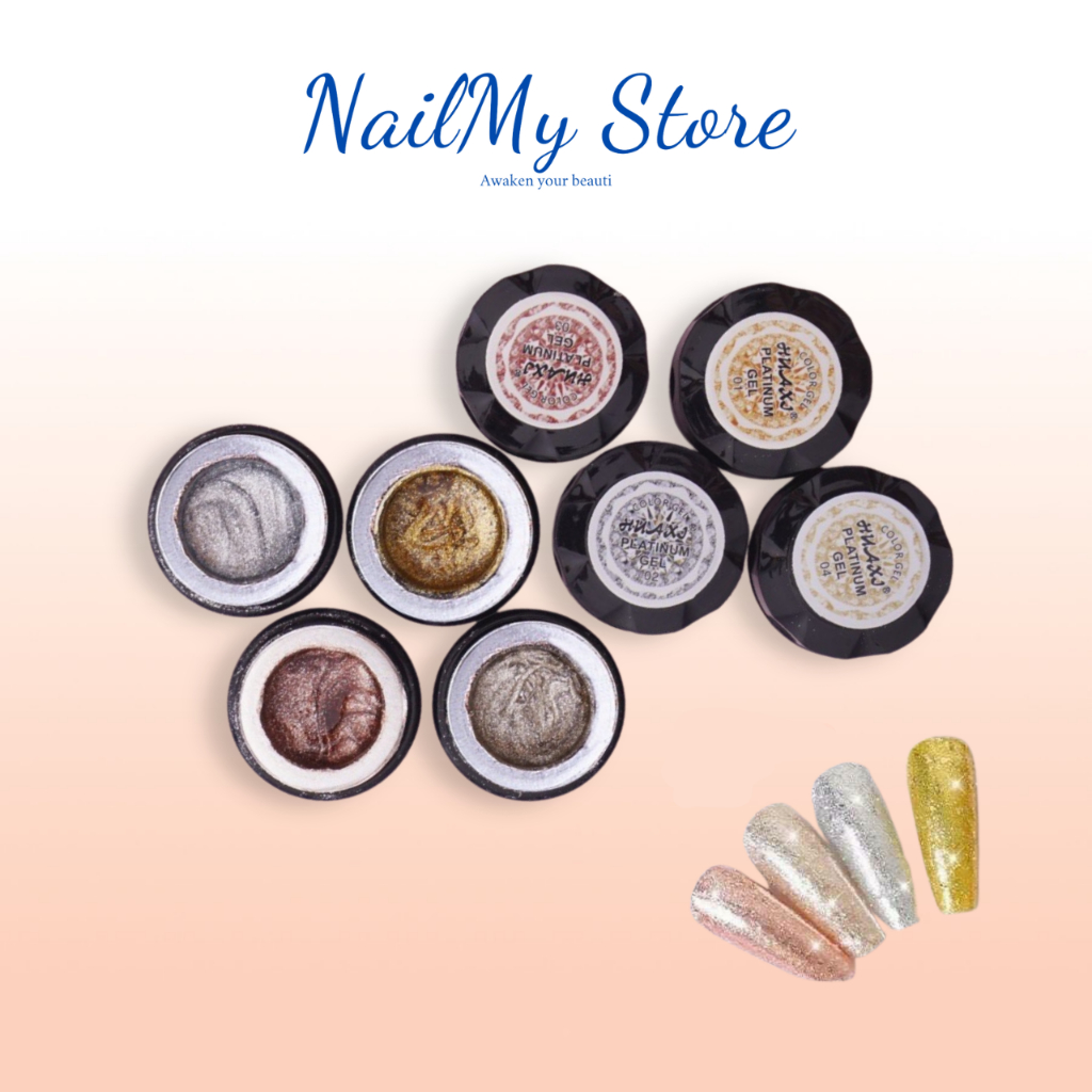 Gel nhũ vẽ viền Huaxi, gel nhũ chạy viền nail lấp lánh
