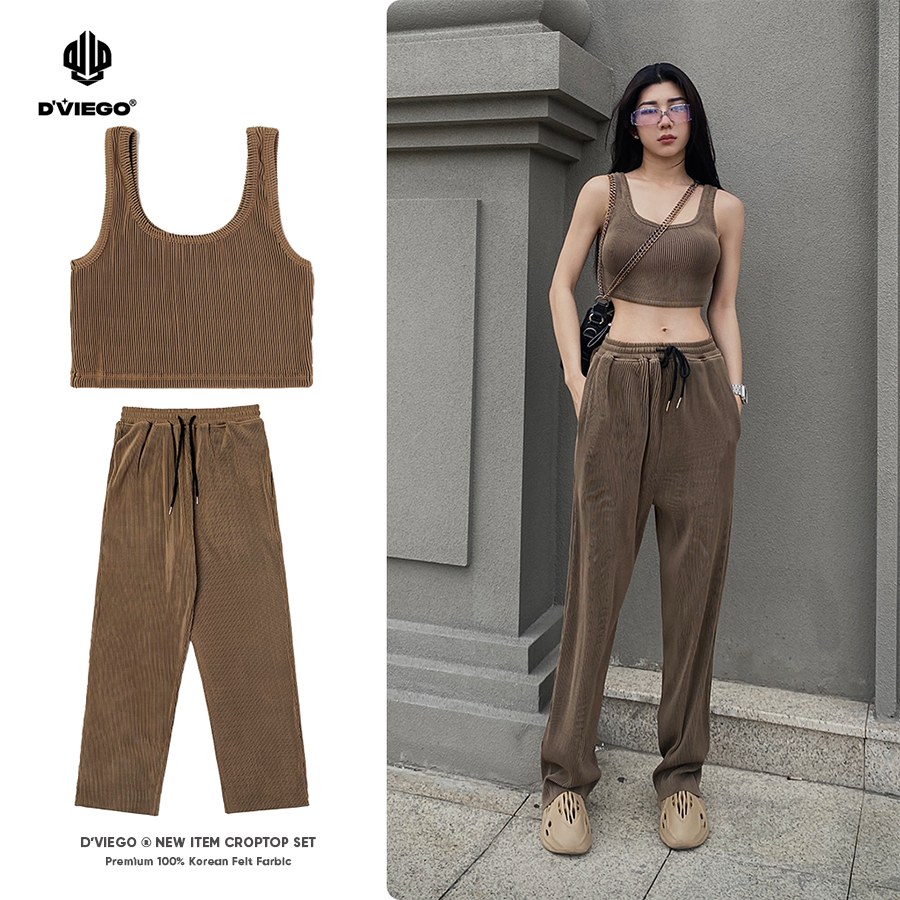 SET TANK TOP NỮ D'VIEGO CHINH HÃNG AUTH