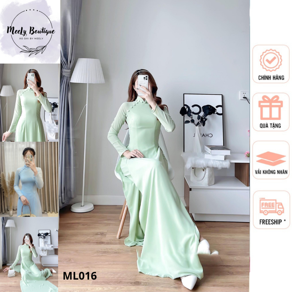 Áo Dài Chiffon Hot trend nhất cho các nàng by MeeLy ML016