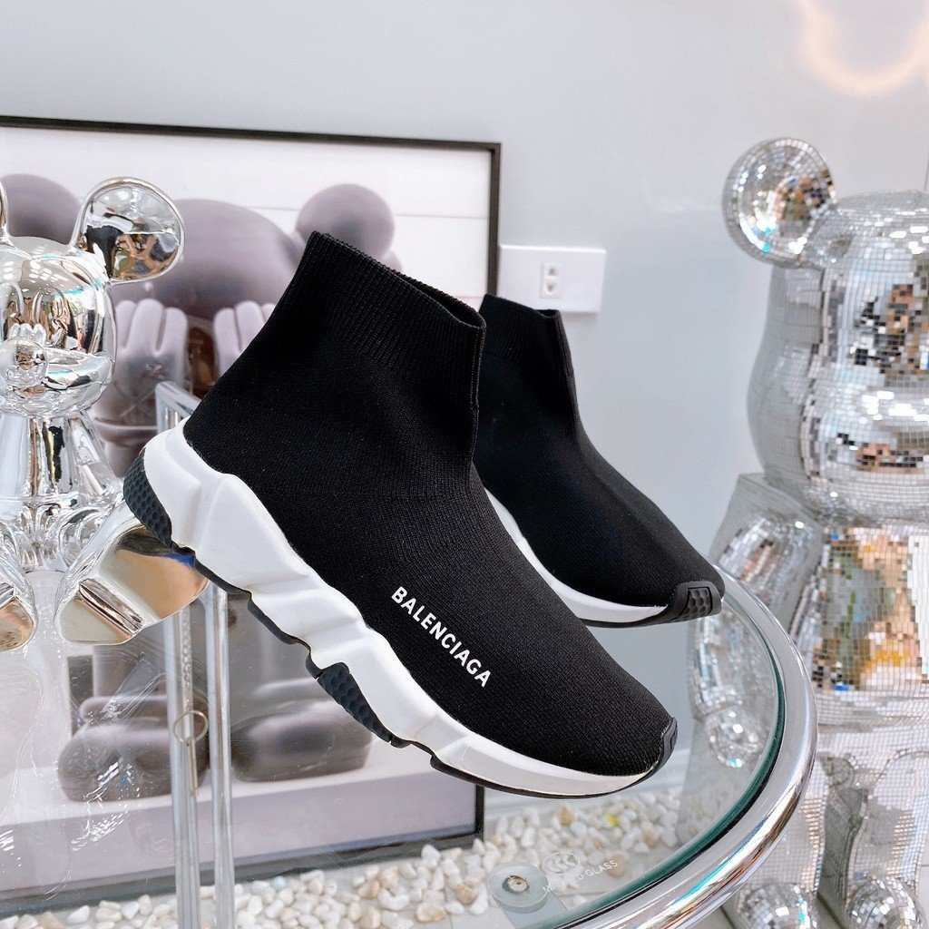 Mua Giày Balenciaga Speed đen cổ chun cao cấp , Giày balen cổ cao nam ...