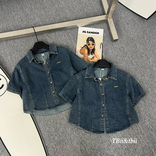 Áo croptop jean miu miu loại 1