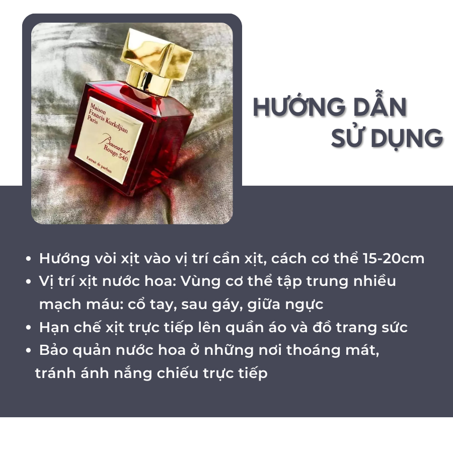 [Mẫu Thử]  10ml Nước hoa Maison Francis Kurkdjian Baccarat Rouge 540 Extrait | Nước hoa Unisex chính hãng| Delimaperfume | BigBuy360 - bigbuy360.vn