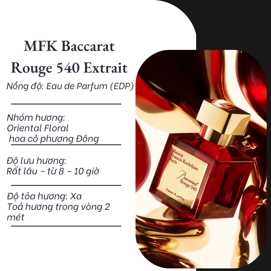 [Mẫu Thử]  10ml Nước hoa Maison Francis Kurkdjian Baccarat Rouge 540 Extrait | Nước hoa Unisex chính hãng| Delimaperfume | BigBuy360 - bigbuy360.vn