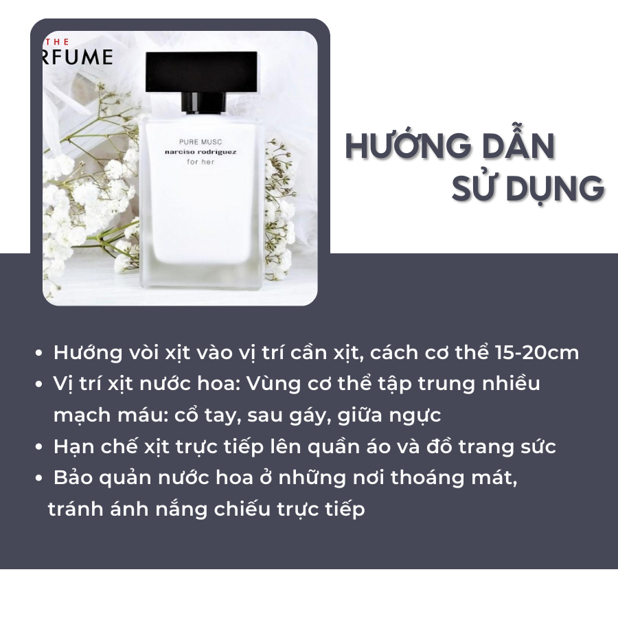 [Mẫu Thử] 10mlNước hoa Narciso Rodriguez Pure Musc For Her | Nước hoa nữ chính hãng | Delimaperfume | BigBuy360 - bigbuy360.vn