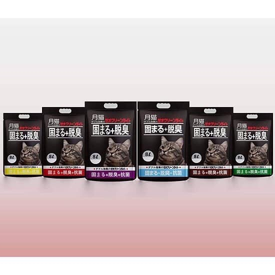 Cát mèo 1 tải có 6 bao cát nhật đen 8l - siêu tiết kiệm