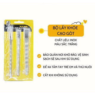 Bộ dao 3 món Pedicure Knife lấy khoé, lấy da chết
