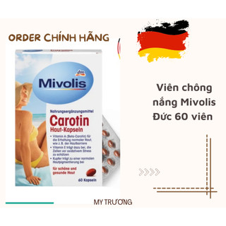 Viên uống chống nắng Mivolis Đức, 60 viên date xa