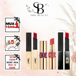 Son YSL Shine Rouge Voulupte Shine full size 3.2G, Son dưỡng YSL Hàng Chính Hãng