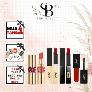Son YSL 1966 Rouge Pur Couture The Slim_Son YSL Slim Velvet Hàng Chính Hãng