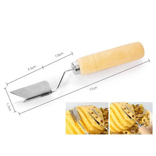 Dụng cụ gọt mắt dứa cán gỗ mẫu mới siêu tiện lợi