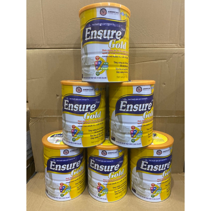 Sữa ENSURE GOLD dinh dưỡng cho người gầy ốm trước sau phẫu thuật (lon 900g datte vừa sản xuất )