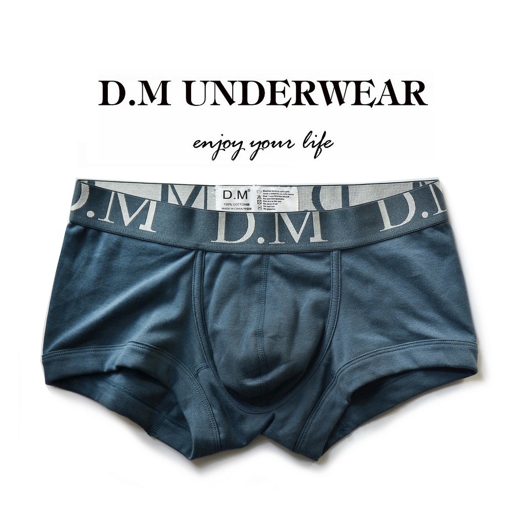 Boxer nam D.M thoáng mát 100%Cotton ( Sip đùi nam hãng thời trang MenUnderWears nội địa Trung)