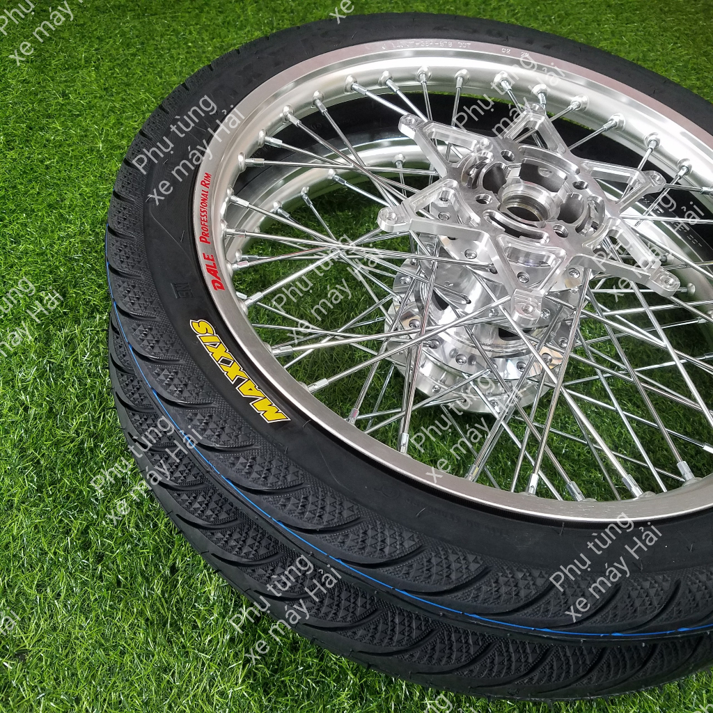 Bánh căm dành cho honda sonic 150 kèm lòng đĩa trước cnc full vỏ ruột lắp sonic như zin HTH1144 msp 0151