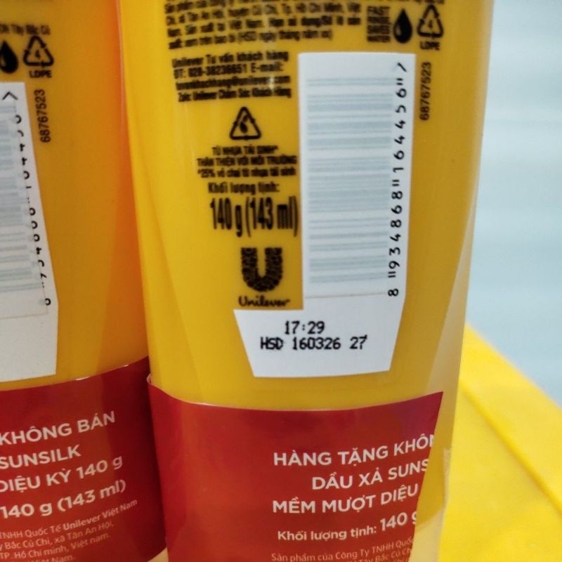 Dầu xả sunsilk 140