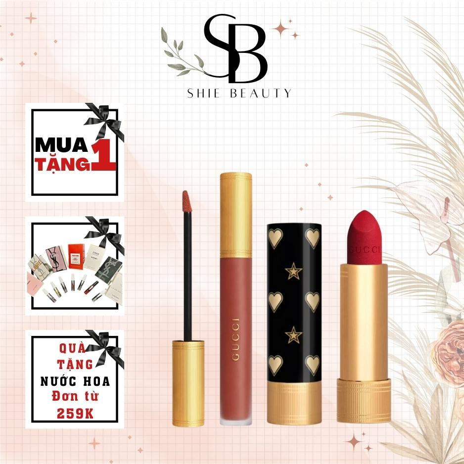 Son Gucci 25 Rouge Matte Lipstick, Son Gucci chính hãng siêu lì full size