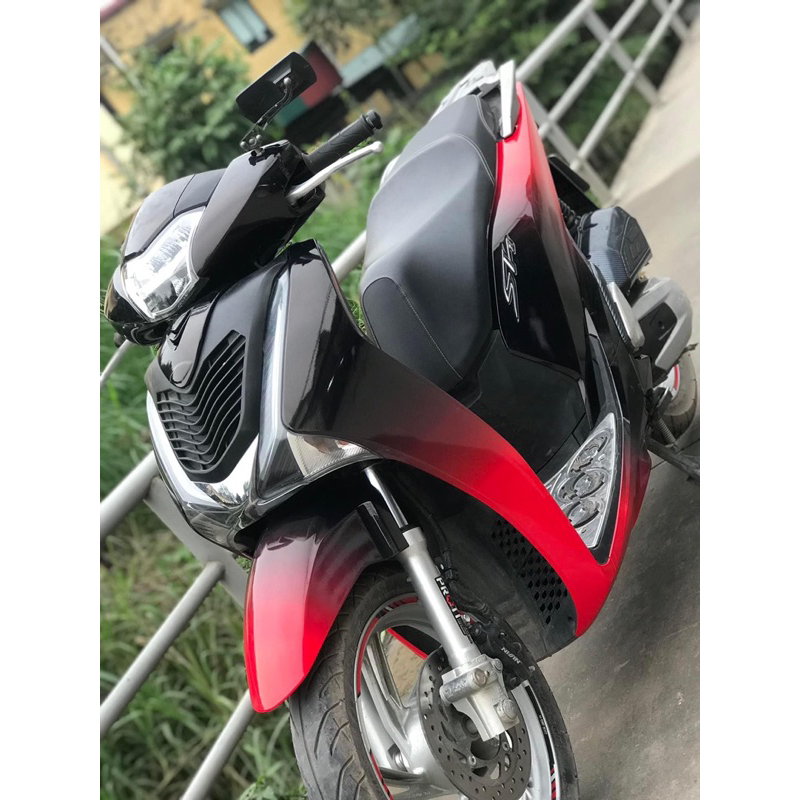Tem Trùm SH Đen Đỏ LOANG,Team Decal SH 2017-2018-2019- tem xe máy thiết kế theo yêu cầu