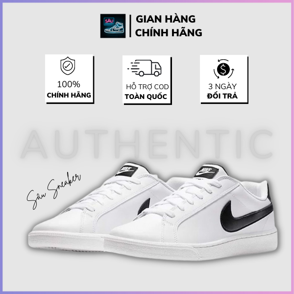 Giày Nike Court Royal Black White 749747-107
