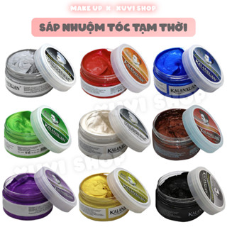  Sáp Vuốt Tóc Đổi Màu Nhuộm Tóc Tạm Thời KALANXUAN 9 Màu Wax Đổi Màu Tóc Nam Nữ Thời Trang XUVI SHOP Xám Khói I Bạc I Đen 