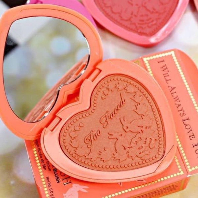 Có sẵn 2 màu: Phấn má hồng TOO FACED Love Flush Blush tone Baby Love, I Will Always Love You