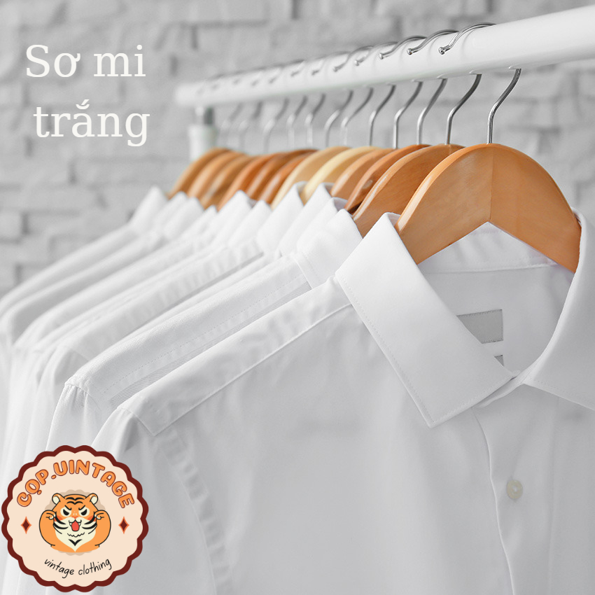 Áo sơ mi trắng hiệu Nhật,Hàn - secondhand (2hand) - COP.vintage