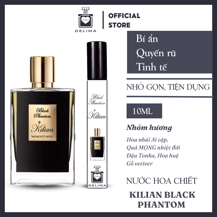 [Mẫu Thử]  10ml Nước hoa Kilian Black Phantom Memento Mori | Nước hoa Unisex chính hãng | Delimaperfume