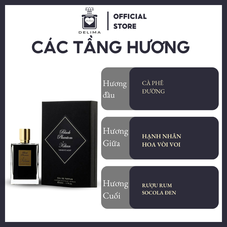[Mẫu Thử]  10ml Nước hoa Kilian Black Phantom Memento Mori | Nước hoa Unisex chính hãng | Delimaperfume | BigBuy360 - bigbuy360.vn