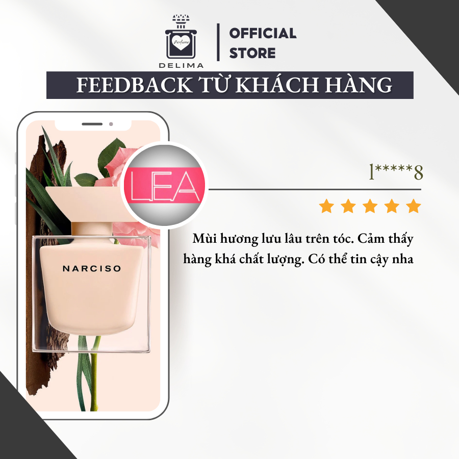 [Mẫu Thử] 10ml  Nước hoa Narciso Rodriguez Poudree | Nước hoa nữ chính hãng | Delimaperfume | BigBuy360 - bigbuy360.vn