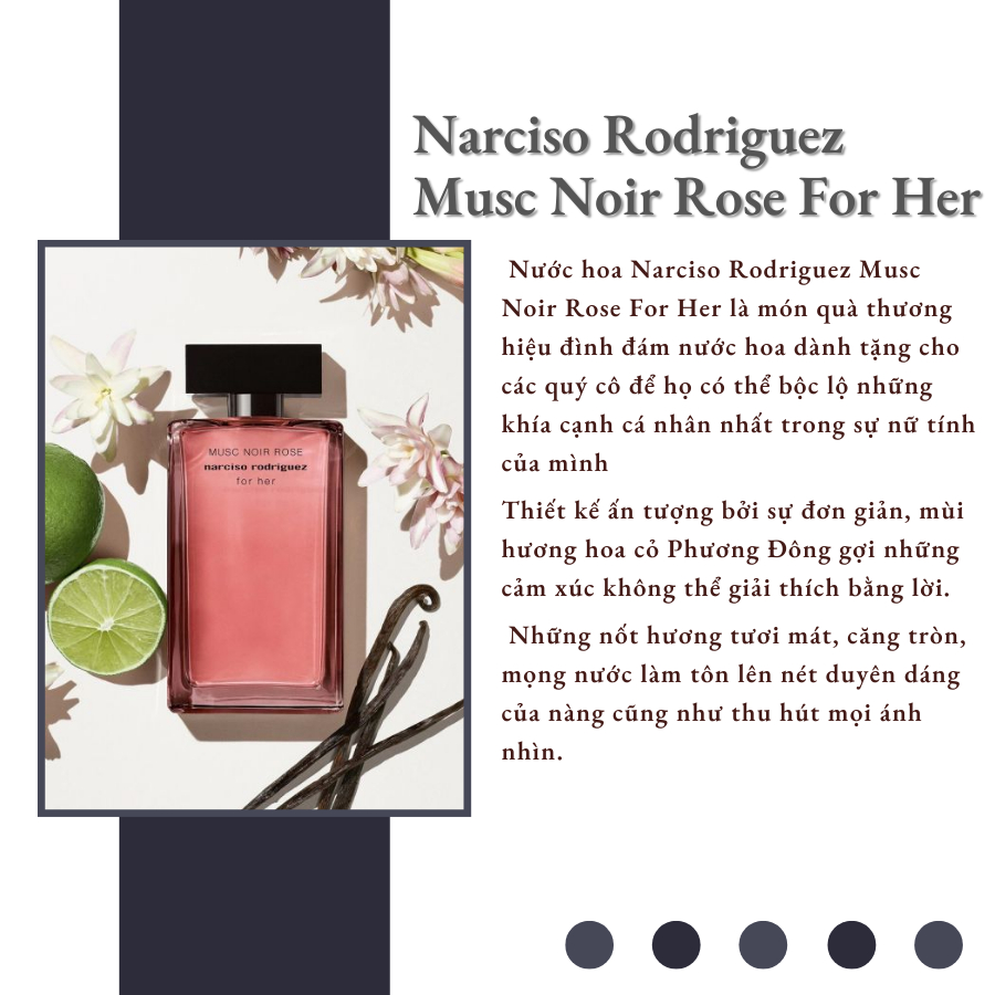 [Mẫu Thử] 2ml Nước hoa Narciso Rodriguez Musc Noir Rose For Her | Nước hoa nữ chính hãng | Delimaperfume | BigBuy360 - bigbuy360.vn