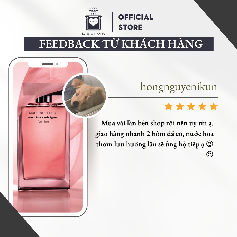 [Mẫu Thử] 2ml Nước hoa Narciso Rodriguez Musc Noir Rose For Her | Nước hoa nữ chính hãng | Delimaperfume | BigBuy360 - bigbuy360.vn