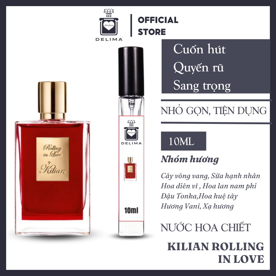 [Mẫu Thử] 10ml  Nước hoa Kilian A Kiss From A Rose | Nước hoa nữ chính hãng | Delimaperfume