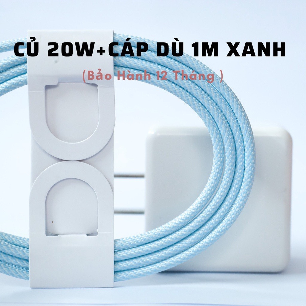 Củ Sạc Nhanh + Cáp Sạc Nhanh K W 20W - Chính Hãng KYWI Bảo Hành 12 Tháng