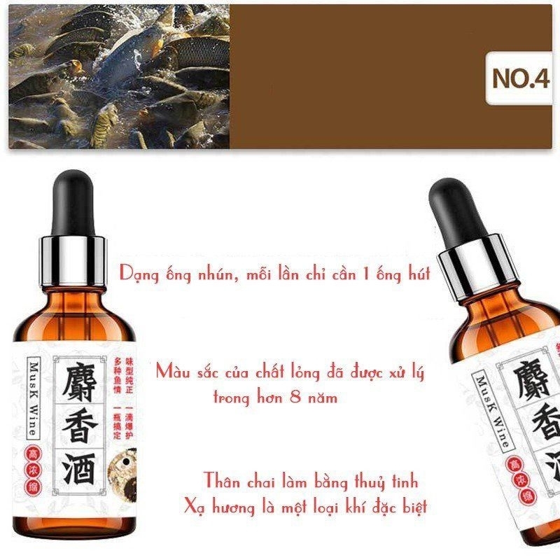 Rượu Xạ Hương Chép Vương,Thu Hút Cá Tốt