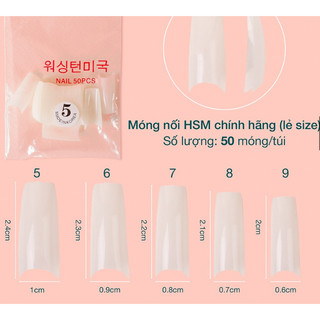 Móng Hàn lẻ size 56789 không khấc nối