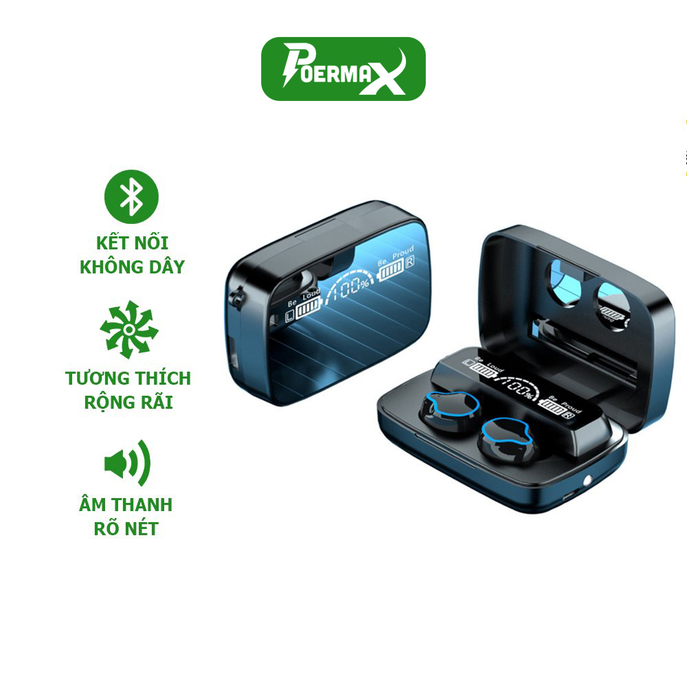Tai Nghe Bluetooth POERMAX M9 Kết Nối Không Dây