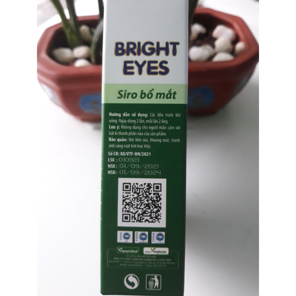 SIRO BỔ MẮT BRIGHT EYES- Tăng cường thị lực,chống khô mỏi mắt