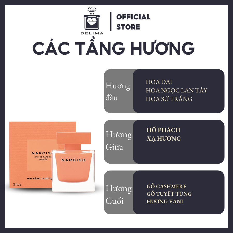 [Mẫu Thử] 10ml Nước hoa Narciso Ambree | Nước hoa nữ chính hãng | Delimaperfume | BigBuy360 - bigbuy360.vn