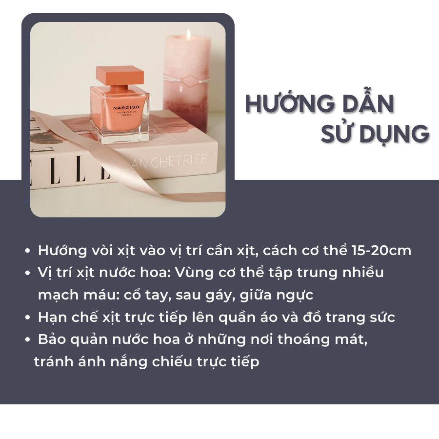 [Mẫu Thử] 10ml Nước hoa Narciso Ambree | Nước hoa nữ chính hãng | Delimaperfume | BigBuy360 - bigbuy360.vn