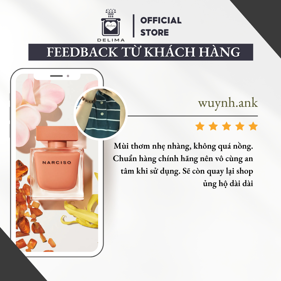 [Mẫu Thử] 10ml Nước hoa Narciso Ambree | Nước hoa nữ chính hãng | Delimaperfume | BigBuy360 - bigbuy360.vn