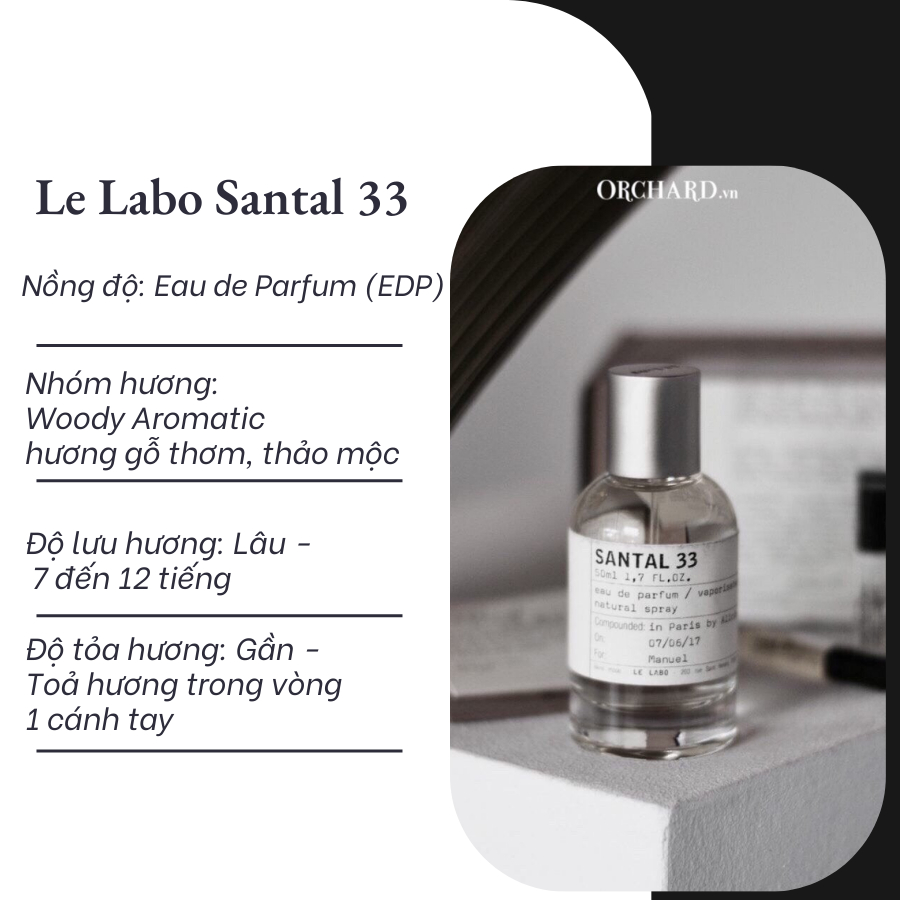 [Mẫu Thử] 10ml Nước hoa Le Labo Santal 33 | Nước hoa Unisex chính hãng |Delimaperfume | BigBuy360 - bigbuy360.vn