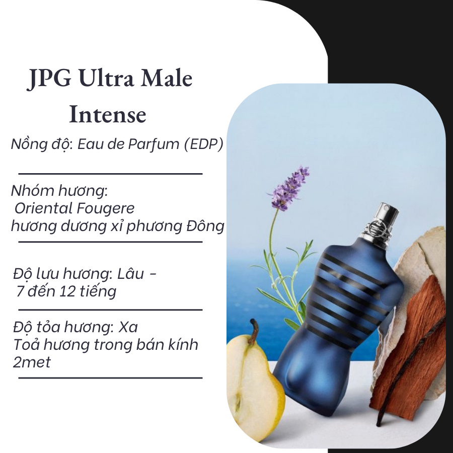 [Mẫu Thử] 10ml Nước hoa JPG Ultra Male Intense | Nước hoa nam chính hãng | Delimaperfume | BigBuy360 - bigbuy360.vn