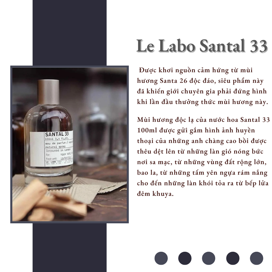 [Mẫu Thử] 10ml Nước hoa Le Labo Santal 33 | Nước hoa Unisex chính hãng |Delimaperfume | BigBuy360 - bigbuy360.vn