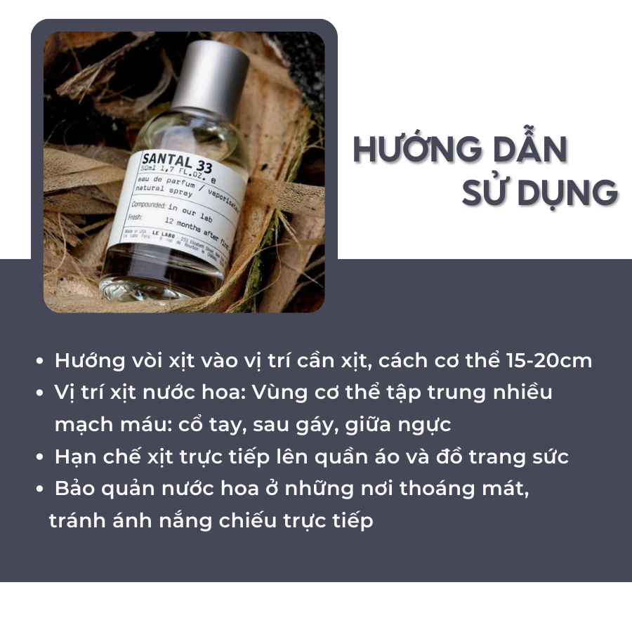 [Mẫu Thử] 10ml Nước hoa Le Labo Santal 33 | Nước hoa Unisex chính hãng |Delimaperfume | BigBuy360 - bigbuy360.vn