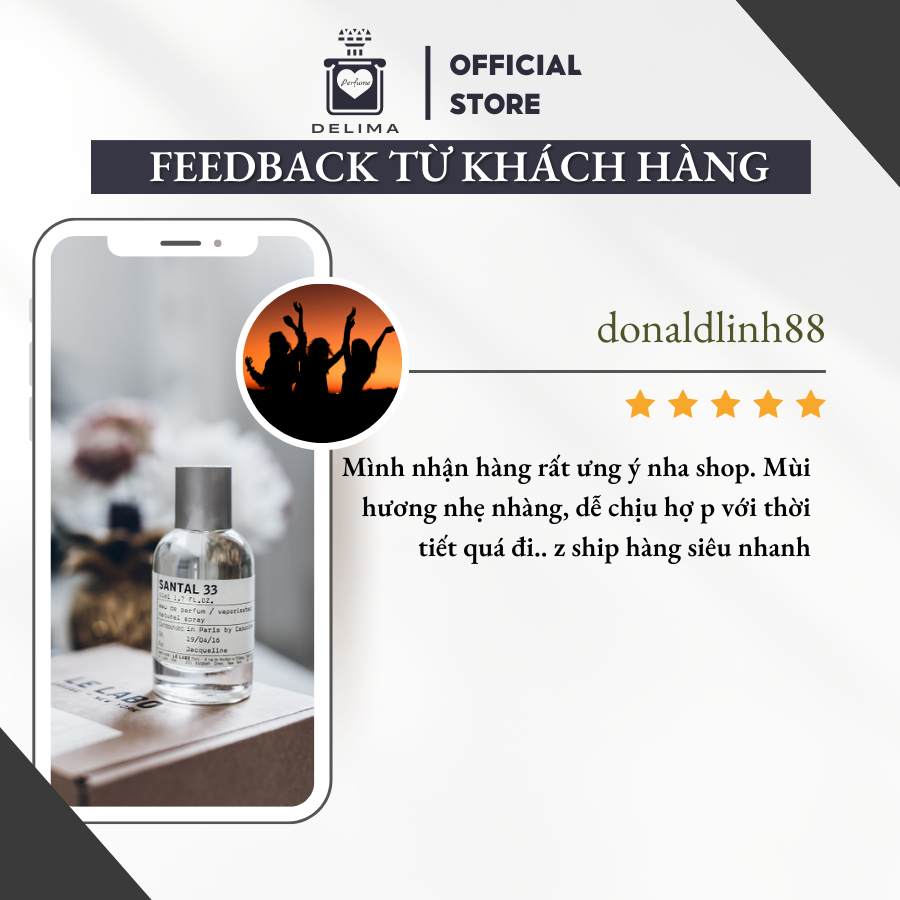 [Mẫu Thử] 10ml Nước hoa Le Labo Santal 33 | Nước hoa Unisex chính hãng |Delimaperfume | BigBuy360 - bigbuy360.vn